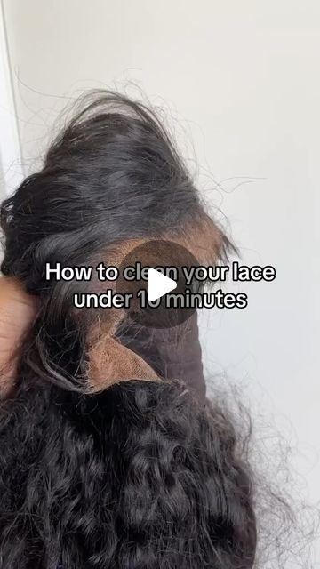 Glueless Lace Wigs| 100% Human Hair | Don’t try to remove glue from your lace wig before soaking in hot water. | Instagram How To Clean Lace Front Wig, How To Remove Glue From Lace Wig, Reinstall Old Lace Wig, Lacefront Wig, How To Remove Glue, Lace Wig, Frontal Wigs, Lace Frontal, 100 Human Hair