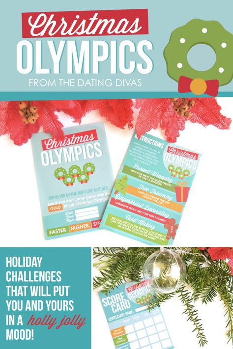 Christmas Competition with Christmas Olympics fun ideas for a Christmas party filled with family friend games and activities for couples! Fun group date night idea, too! #ChristmasOlympics #ChristmasCompetitions #christmasgames #partygameideas Ideas For A Christmas Party, Christmas Activities For Couples, Christmas Olympics, Friend Games, Christmas Competition, Diy Projects For Couples, Activities For Couples, Christmas Competitions, Board Party