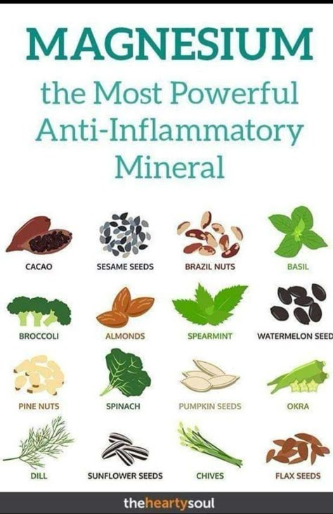 A chart to support you in finding one of the most powerful minerals in the anti-inflammatory mineral world. I take it on the regular for chronic pain. Magnesium Benefits, Magnesium Deficiency, Sport Nutrition, Makanan Diet, Diy Remedies, Inflammatory Foods, Chronic Inflammation, Healing Food, Diet Keto