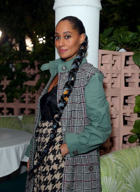 Tracee Ellis Ross Braids, Tracee Ellis Ross Hairstyles, Tracee Ellis Ross Style, Back Braid, Ellis Ross, Valentino Haute Couture, Hairstyle Inspo, Tracee Ellis Ross, Protective Hairstyle