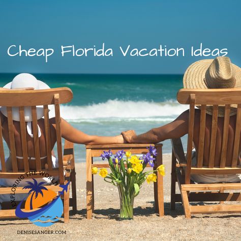 Cheap Florida Vacation Ideas: https://denisesanger.com/cheap-florida-vacation-ideas/ Cheap Florida Beach Vacations, Cheap Vacation Ideas, Best Places In Florida, Florida Beaches Vacation, Travel Florida, Places In Florida, Cheap Vacation, Money Frugal, Moving To Florida