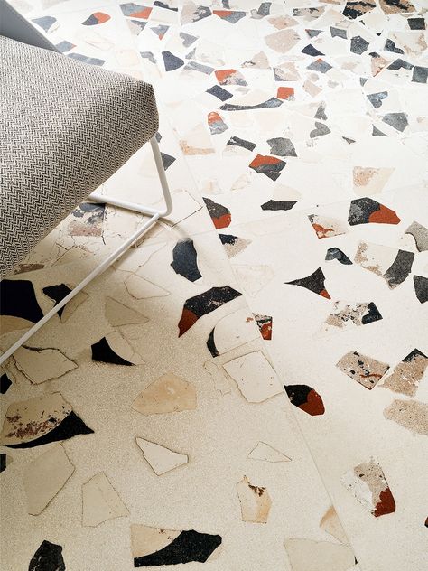 I Found a Way to Get Terrazzo Flooring for a Fifth of the Price Moodboard Fillers, Diy Terrazzo, Terrazzo Floors, Interior Tiles, Terrazzo Tile, Feature Tiles, Terrazzo Flooring, Tiles Design, Materials And Textures