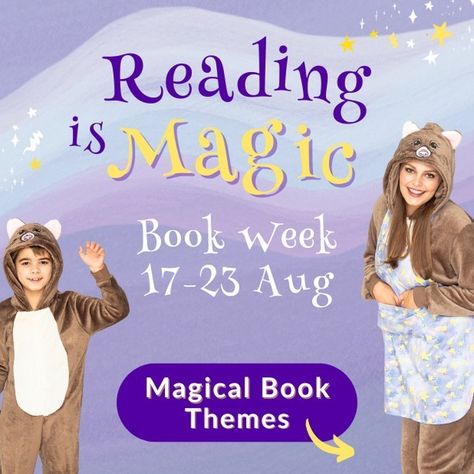 Our top Book Week themes of 2024 are here ✨️✨️⁠ ⁠ This year's Book Week theme is "Reading is Magic," and we have a spellbinding array of costumes to make Book Week truly enchanting. More themes and inspiration via link in our bio 🤩 Magical Theme, Book Week Costume, Party Costumes, Magical Book, Book Week, Top Books, Magic Book, Book Themes, Yearbook