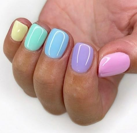 Kids Nails, Kids Nail Designs, April Nails, Pastel Nails Designs, Easter Nail Designs, Easter Nail, Happy Nails, Simple Gel Nails, Nails For Kids