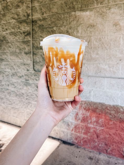 Sweet Iced Drinks Starbucks, Sweet Drinks Starbucks, Carmel Drink From Starbucks, Snickers Starbucks Drink, Starbucks Sweet Iced Coffee Orders, Caramel Cold Brew Starbucks Order, Carnal Starbucks Drinks, Starbucks Special Orders, Starbucks Blended Coffee Drinks