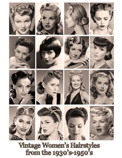 1940 Hair, Cabelo Pin Up, 1950 Women, Pinup Hair, Vintage Hairstyles Tutorial, 1950s Hairstyles, 50s Hairstyles, 1940s Hairstyles, Victory Rolls