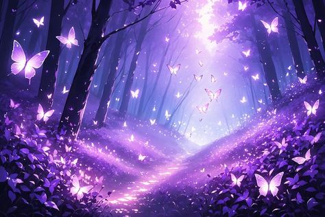 Purple Anime Wallpaper Laptop, Purple Butterfly Desktop Wallpaper, Purple Anime Wallpaper Desktop, Purple Background Landscape, Fantasy Background Desktop, Purple Wallpaper Desktop, Purple Butterfly Aesthetic, Purple Desktop Wallpaper, Pink Wallpaper Laptop