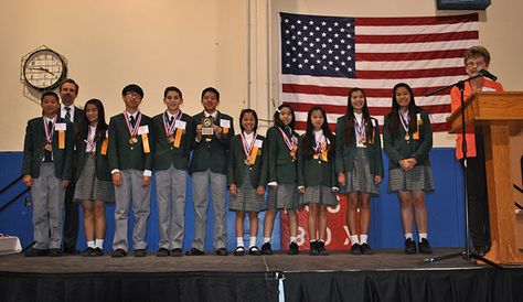 Orange County Catholic news article about Blessed Sacrament's outstanding performance at the 2015 Diocese of Orange Junior High Academic Decathlon. Academic Decathlon, Junior High, Decathlon, Orange County, Study Motivation, Country Flags, High School