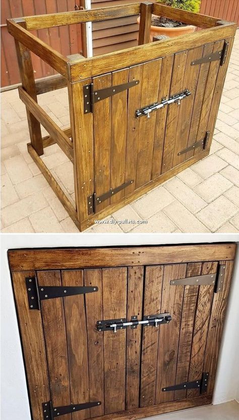 Wood Pallet Recycling, Pallet Cabinet, Pallet Kitchen, Kabinet Dapur, Pallet Decor, Into The Wood, Tables Diy, Wood Pallet Projects, Diy Furniture Table