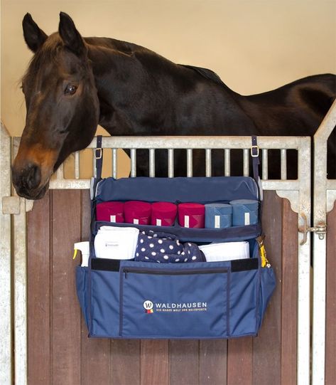 Looking for the perfect organiser for in front of your stable or to take with you to clinics or competitions? Check out this amazing Stable Bag! It provides ample room for boots & bandages, grooming kit and your halter & lead. Easy to attach to the stable with two straps. Featuring storage compartment, an adjustable partition in the interior, reinforced base, close via zipper and touch tape fastening. . . . . . #stable #stablebag #stableorganiser #stableorganisation #organisation Blue Names, Grooming Kit, Storage Compartments, Stables, Free Giveaway, Boots, Organisation