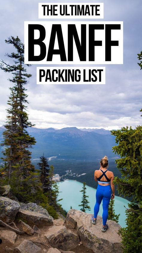 The ultimate banff packing list / things to do in banff / what to pack for the canadian rockies / what to bring to the mountains #banff #Canada #Alberta #Canadian #travel Dream Places To Go, Banff Hiking, Alberta Canada Travel, Summer Packing Lists, Things To Pack, Canadian Road Trip, Banff National Park Canada, Canada Summer, Alberta Travel