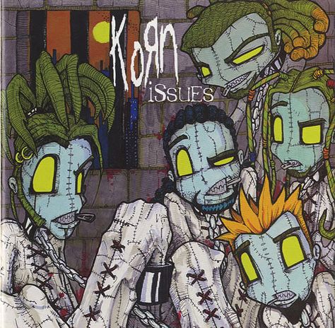 Korn Korn Issues, Arte Punk, Swag Art, Music Legends, Music Stuff, Rock Art, Music Bands, Hard Rock