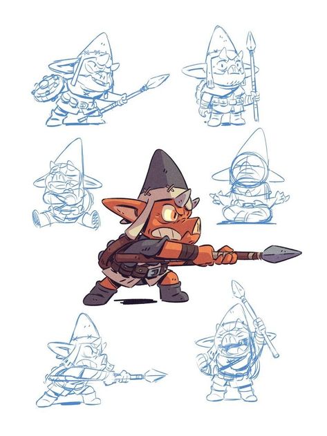 Derek Laufman, Goblin Art, Character Model Sheet, Logo Design Typography, Concept Art Character, Game Concept Art, Character Poses, Game Character Design, Freelance Artist