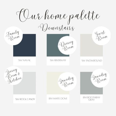 Coastal Hamptons Provincial Paint Palette Coastal Colours, Candy Room, Coastal Hamptons, Indigo Batik, Green Palette, Coastal Colors, Pallet Painting, Hamptons Style, White Doves