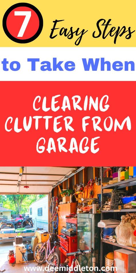 Garages are notorious for becoming dumping grounds for all sorts of items that we don't want cluttering up our homes. Over time, the clutter can accumulate to the point where it becomes a daunting task to clear it out. However, with a well-structured plan and some determination, you can transform your cluttered garage into a clean and organized space. In this blog post, we will outline 7 easy steps to take when clearing clutter from your garage. Decluttering Garage, Declutter Garage, Garage Declutter, Garage Organizing Ideas, Messy Garage, Garage Clutter, Organize Garage, Decluttering Checklist, Declutter Checklist