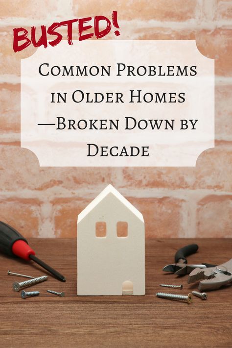 Older homes come with lots of great opportunities. Unfortunately, they also come bundled with unpleasant surprises. Here’s what to look for in an old home, depending on when it was built, so you can prepare for repairs or renovations accordingly. Remodeling Old Homes, 12 Tenses, Old Home Renovation, Easy Home Improvement, Older Homes, House Flipping, Home Improvement Diy, Home Buying Tips, Buying A Home