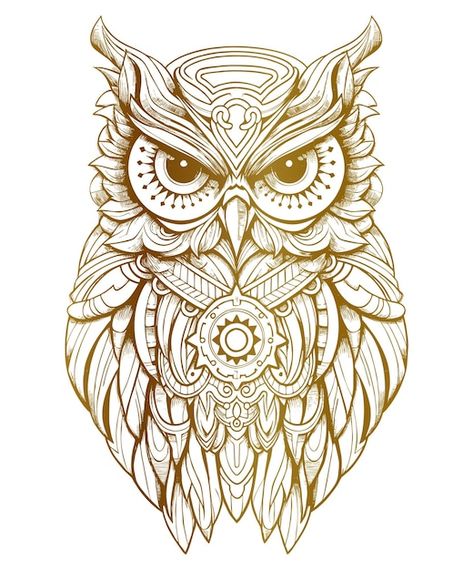 Free vector flat mandala owl outline des... | Free Vector #Freepik #freevector #tattoo-design #bird-illustration #mandala-background #mandala-art Snowy Owl Tattoo, Mandala Owl, Owl Outline, Feminine Shoulder Tattoos, Owl Mandala, Owl Tattoo Drawings, Feather Tattoo Meaning, Pisces Tattoos, Owl Tattoo Design