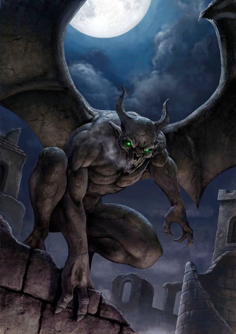 Gargoyles Characters, Gargoyles Art, Ange Demon, 다크 판타지, Fantasy Races, Monster Concept Art, Fantasy Creatures Art, Fantasy Monster, Mythical Creatures Art