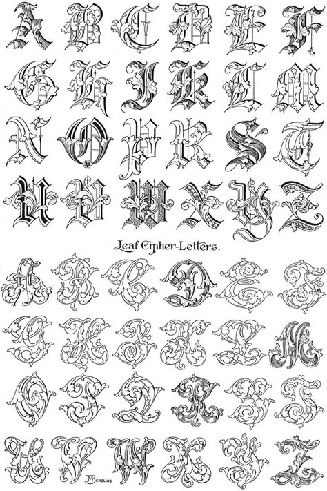 Filigree Letters, Baroque Font, Fancy Cursive Fonts, Old English Alphabet, Lettering Styles Alphabet, Tattoo Lettering Styles, Modern Calligraphy Fonts, Gothic Fonts, Tattoo Lettering Fonts