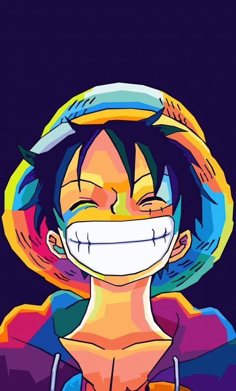 Paint Pots, One Piece Tattoos, The Joy Of Painting, Anime Canvas Art, Pop Art Posters, Anime Canvas, One Piece Luffy, Art Pop, Cool Anime Pictures