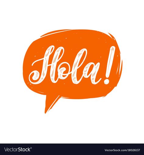 Hello In Spanish, Language Logo, Cute Writing, Girly Graphics, Speech Bubble, Tshirt Art, Big Picture, Transparent Png, Hand Lettering