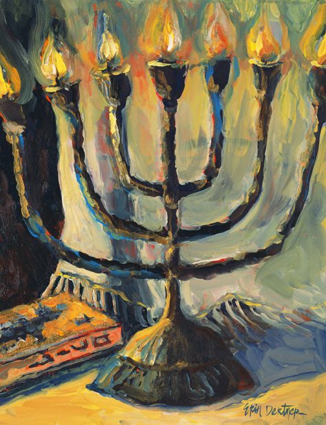 Ancient Jewish Art, Holocost Art, Jewish Illustration, Happy Hanukkah Images, Judaism Art, Holy Spirit Art, Judaica Paintings, Prophetic Painting, Hanukkah Art