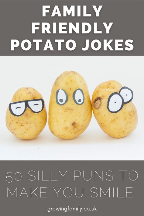 Potato Puns Funny, Puns With Pictures, Potato Activities For Kids, Potato Olympics Classroom, Potato Themed Party, Positive Potato Quotes, Potato Themed Birthday Party, Potato Decorations, Potato Olympics