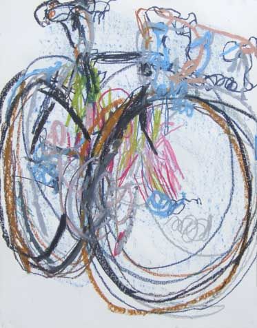 Bike Art Drawing, Bike Painting, Bicycle Drawing, Blind Drawing, Bicycle Art Print, Cycling Posters, Bike Drawing, Bicycle Decor, Bike Illustration