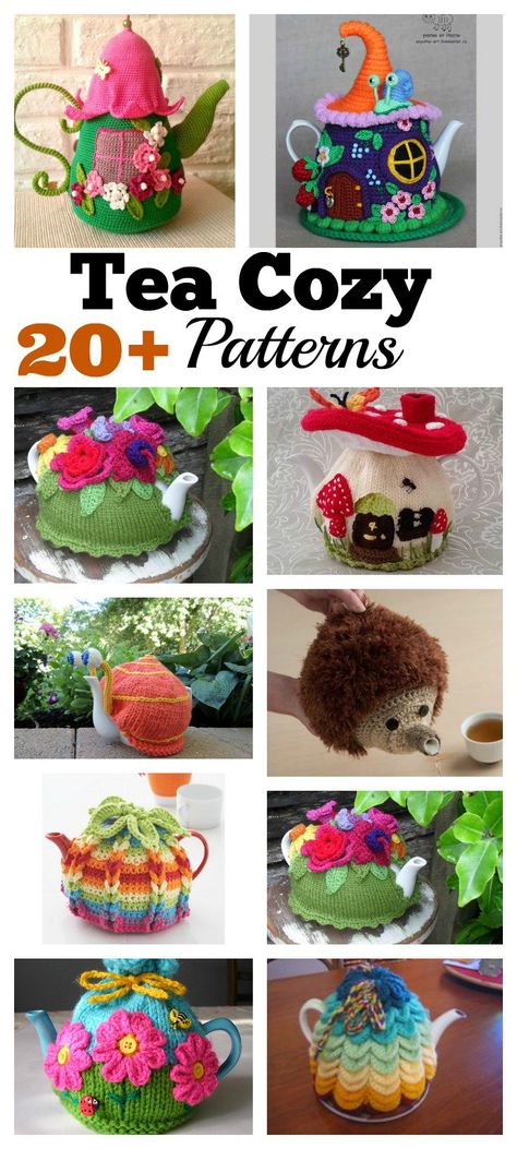 20+ Handmade Tea Cozy with Patterns Crochet Tea Cosy Free Pattern, Knit Tea Cozy Pattern, Tea Cozy Tutorial, Tea Cozy Crochet Pattern, Tea Cosy Crochet, Knit Tea Cozy, Tea Cosy Pattern, Tea Cosy Knitting Pattern, Tea Cozy Pattern