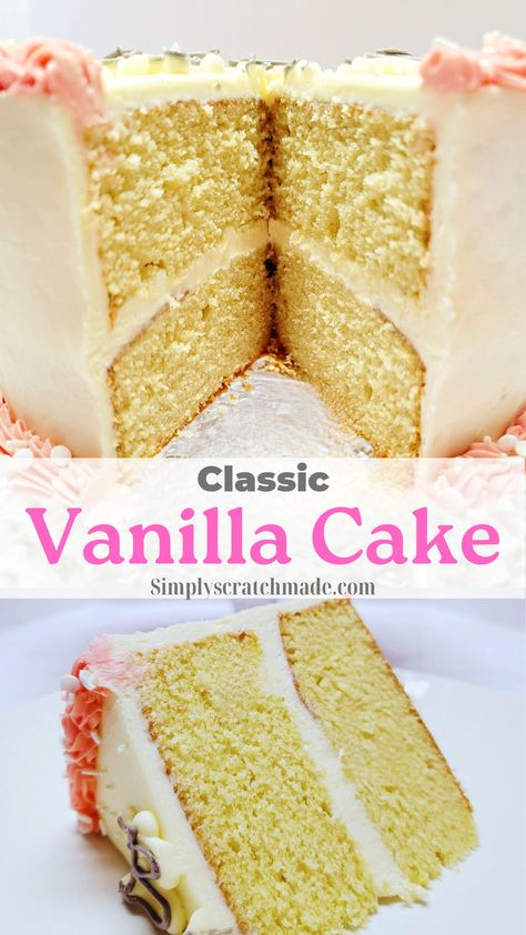 Perfect Vanilla Cake, No Peek Chicken, No Peek, Vanilla Sheet Cakes, Easy Vanilla Cake, Easy Vanilla Cake Recipe, Vanilla Birthday Cake, Fluffy Rice, Homemade Dessert