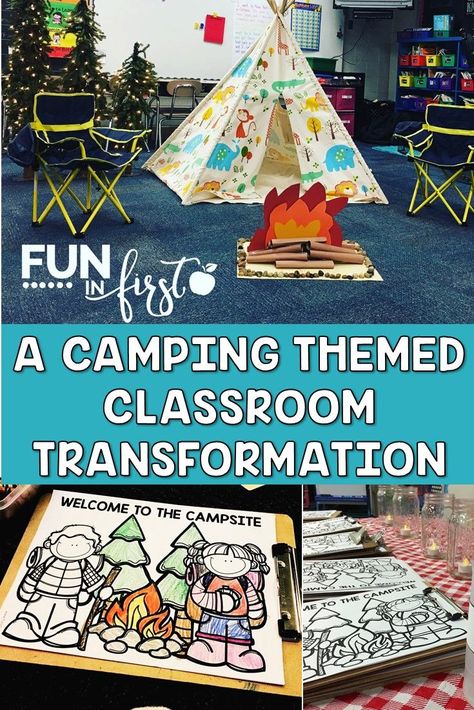 This is the perfect way to transform your classroom into a campground for the day. These academic based activities make for such a fun learning day. Camping Nursery Theme, Camping Room, Camp Read, Camping Classroom, Camping Theme Classroom, Nursery Activities, Classroom Transformation, Theme Days, Themed Classroom