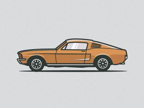 Mustang Illustration, Mustang Drawing, Cartoon Car Drawing, Cars Drawing, Cartoon Cars, Motorcycle Illustration, Cool Car Drawings, Car Tattoos, Car Vector