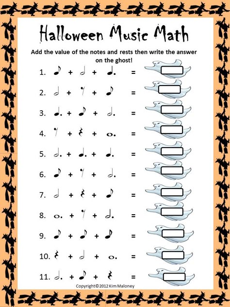 Halloween Music theory Halloween Music Activities, Music Assessments, Mixing Music, Music Printables, Music Math, Music Theory Worksheets, Math Pages, Music Lesson Plans, Halloween Music