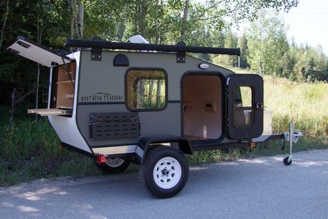 5×8 SQUAREDROP – Northern Teardrop Trailer Squaredrop Trailer, Square Drop Trailer, Square Drop Camper, Squaredrop Camper Plans, Teardrop Trailer Interior, Off Road Teardrop Trailer, Timberleaf Teardrop Trailer, Ultralight Camping, Small Camper Trailers