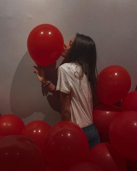 Big Balloons, Ball Exercises, Balloons, Kiss, Red, On Instagram, Quick Saves, Instagram