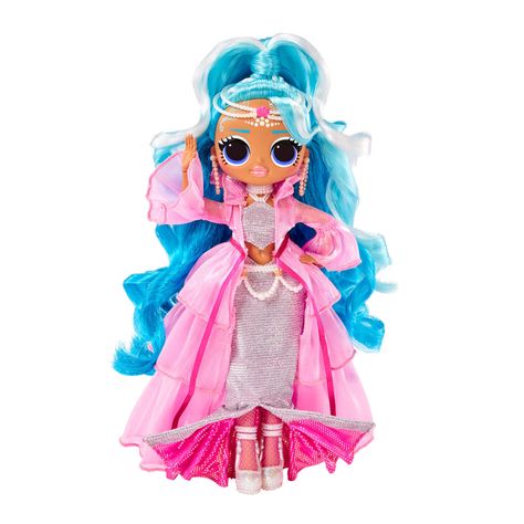 LOL Surprise OMG Queens Splash Beauty fashion doll with 125 Mix and Match Fashion Looks Long Pink Coat, Supporting Friends, Silver Tank Top, Doll Therapy, Lol Omg, Surprise Baby, Queen Fashion, Supportive Friends, Little Tikes