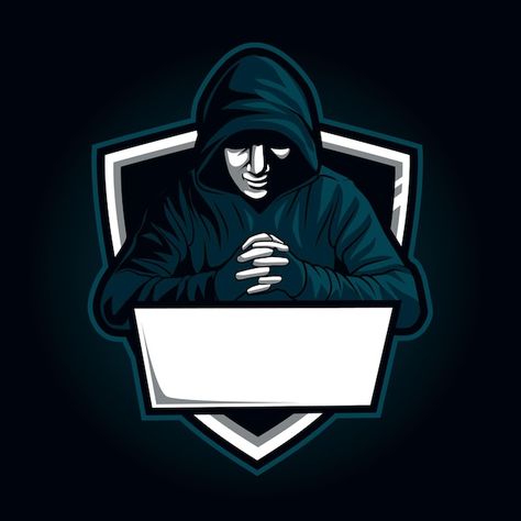 Hacker mascot for sports and esports log... | Premium Vector #Freepik #vector #esport-mascot #gamer-mascot #gaming-mascot #gamer-logo Free Fire Gaming Logo, Hacker Logo, Logo Gamer, Game Hacker, Free Fire Hip Hop Bundle, Hip Hop Wallpaper, News Logo, Free Fire Hip Hop Bundle Photo, Cracked Wallpaper