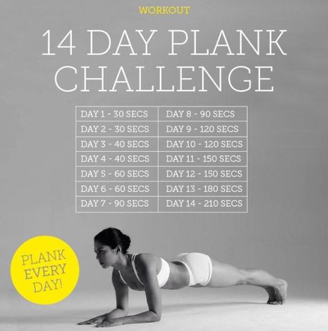 14 Day Plank Challenge 2 Week Plank Challenge, 14days Challenge, Thigh Challenge, Fit Quotes, Holiday Workout, Fitness Tips For Women, Fitness Challenges, Plank Challenge, Calisthenics Workout