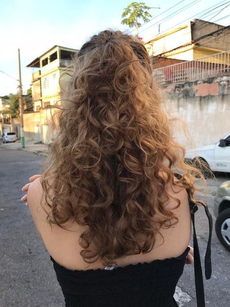 Hairstyles For All Hair Types, Natural Curly Hair Cuts, Honey Hair, Hairdos For Curly Hair, Peinados Fáciles Para Cabello Corto, Wavy Curly Hair, Curly Hair Inspiration, Curly Hair Cuts, Long Curly Hair