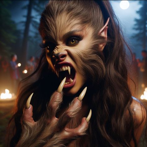 Lycan Female Werewolves, Werewolf Woman, Werewolves Art, Female Werewolf, Female Werewolves, Costumes 2024, Werewolf Aesthetic, Evil Tattoos, Heavy Metal Girl