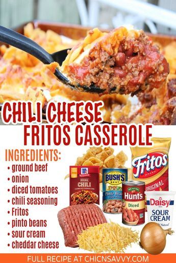 Fritos Casserole, Sous Vide Pork Ribs, Frito Casserole, Mexican Ground Beef Recipes, Frito Recipe, Beef Recipes Mexican, Make With Ground Beef, Mexican Ground Beef, Chili Cheese Fritos