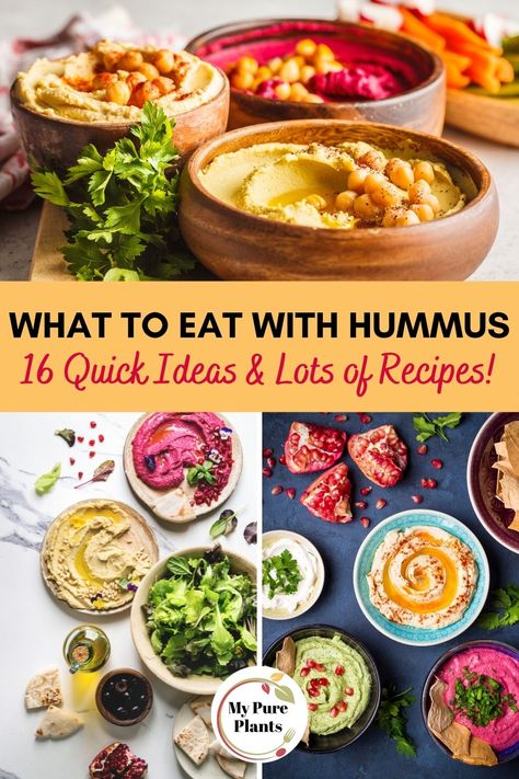 Do you need some new inspiration on what to eat with hummus? Any other ideas than dipping veggies and crackers which is heavenly of course. You will find here quick things to grab & dip, the best toppings you must try, as well as many simple ways to eat hummus as a spread. Not to mention we collected 20+ delicious recipes to use hummus in creative ways. Hummus What To Eat With, Hummus Combinations, Things To Do With Hummus, What To Do With Hummus, Recipes Using Hummus, Ways To Eat Hummus, What To Eat With Hummus, Eat With Hummus, Hummus Appetizers