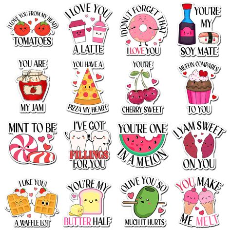 Funny Valentines Cards Humor, Pun Gift Ideas, Valentines Pottery, Valentines Magnets, Romantic Gifts For Boyfriend, Valentines Gift Idea, Cute Magnets, Valentines Day Puns, Valentines Puns