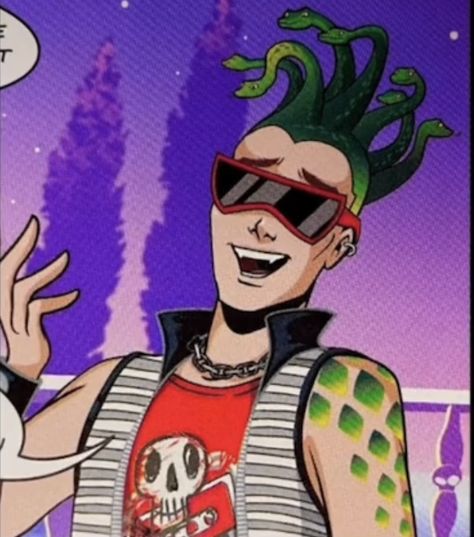 Deuce Gorgon Aesthetic, Deuce Monster High, Gorgon Aesthetic, Monsterhigh Characters, Cleo De Nile And Deuce, Deuce And Cleo, Monster High Redesign, Monster High Boys, Monster High Cosplay