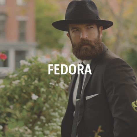 Combine the vintage look and modern design of the classic fedora with collections from Scala, Biltmore and more from Tenth Street. Fedora Hat Men Outfits, Hat Men Outfit, Fedora Outfit, Hat Outfit Men, Fedora Hat Outfits, Dapper Man, Mens Fedora, Fedora Hat Men, Great Beards