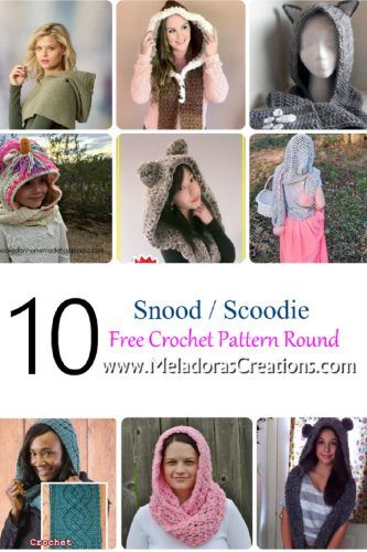 10 Crochet Snood Pattern – Crochet Scoodie Pattern Free Crochet Pattern Round up – Meladora's Creations Crochet Scoodie Pattern, Crochet Snood Pattern, Cowl With Hood, Scoodie Pattern, Crochet Scoodie, Baby Cardigan Pattern Crochet, Crochet Vests, Snood Pattern, Crochet Snood