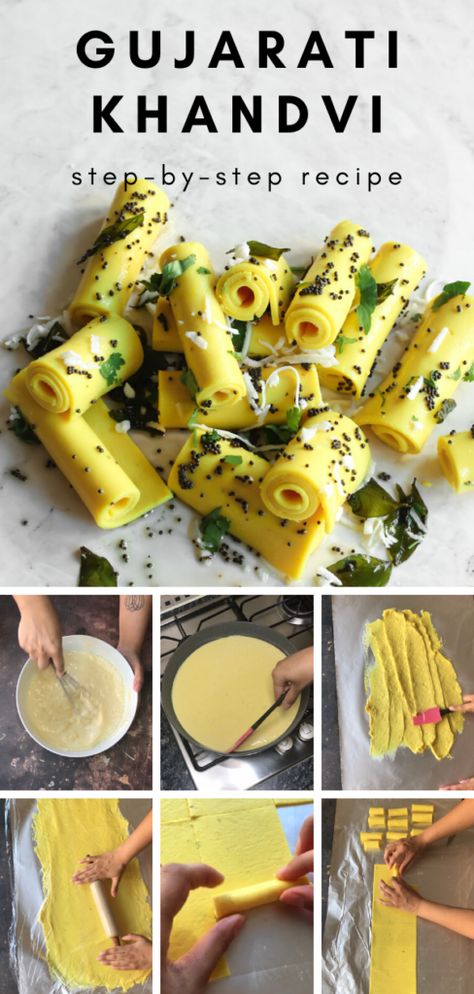 Gujrati Kadhi Recipe, Chat Recipes, Khandvi Recipe, India Recipes, Kadhi Recipe, Gujarati Cuisine, Gujarati Snacks, Jain Recipes, Healthy Bowl