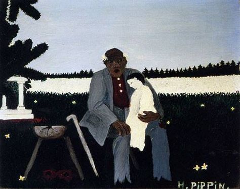 Horace Pippin Uncle Tom, 1944 Horace Pippin, Strange Pictures, African American Artwork, Cyberpunk Armor, Huckleberry Finn, Contemporary Arts, Art Matters, Expressionist Art, Art Degree