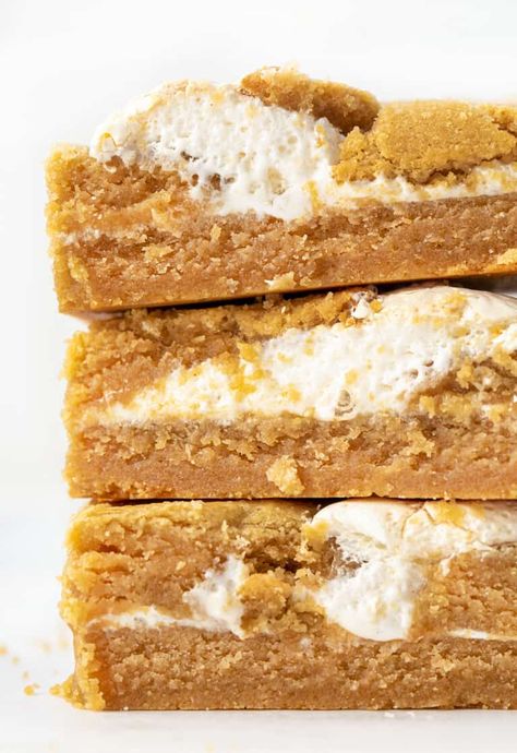 These Fluffernutter Bars are a delicious way to enjoy two of your favorite things - peanut butter and marshmallow! These bars start with the ingredients from my super popular fluffernutter cookies. Then, it's all about the marshmallow fluff (creme) placed in between the layers of dough. You can add them to your Christmas dessert charcuterie board! Christmas Dessert Charcuterie, Christmas Dessert Charcuterie Board, Fluffernutter Bars, Fluffernutter Cookies, Dessert Charcuterie Board, Dessert Charcuterie, Marshmallow Bars, Peanut Butter Marshmallow, Sweet Bar