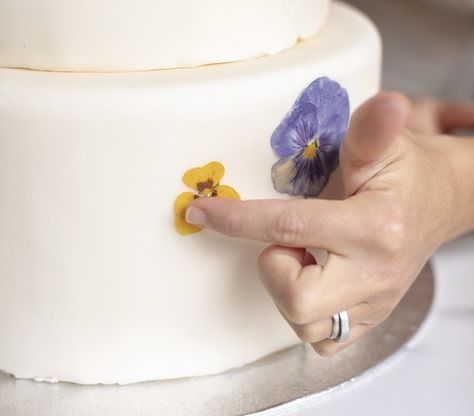 Simple Wildflower Wedding, Wedding Cake Decorating Tutorials, Wildflower Wedding Cake, Wildflower Cake, Wedding Cake Tutorial, Shower Funny, Edible Flowers Cake, Flower Cake Decorations, Dried Flowers Diy